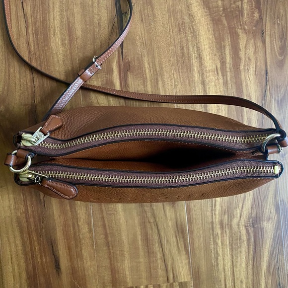 COACH Pebbled Leather Embossed Crossbody - Picture 5 of 14